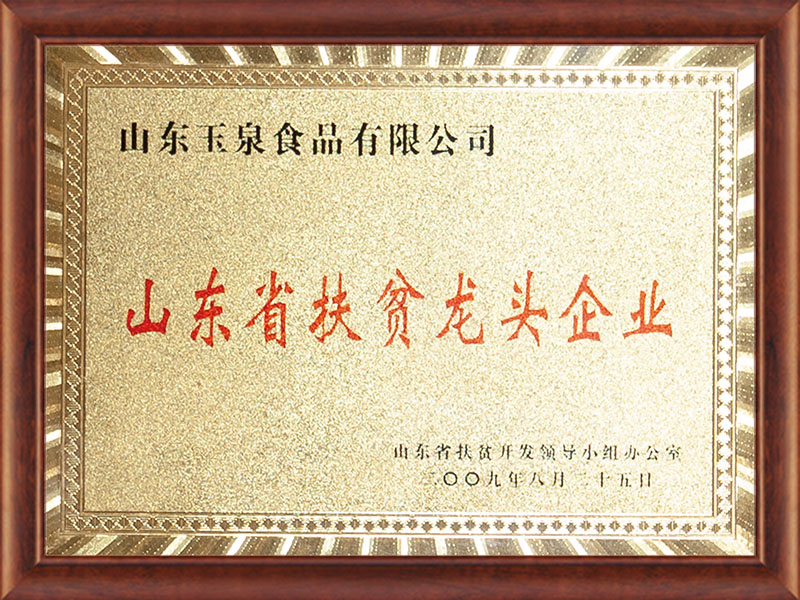 山東省扶貧龍頭企業(yè)